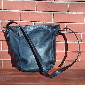 Coach Vintage Boho Bucket Bag Duffle Sac 4027 Black